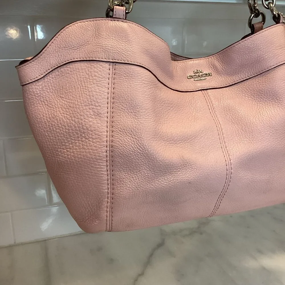 Coach Bag Purse Handbag Leather Pocketbook Lexy Crossbody Pebbled Shoulder Pink - Picture 4 of 13